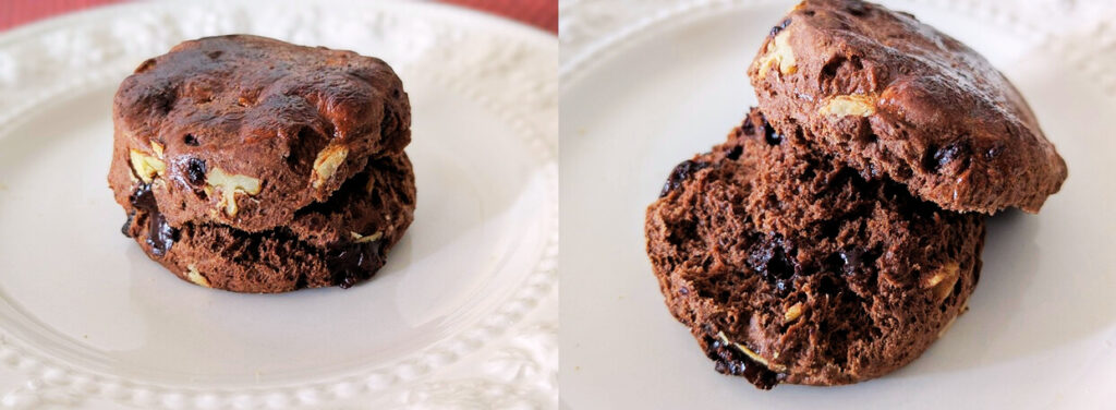 「ACHO(アチョ)神楽坂」のWチョコ&ナッツスコーンの写真