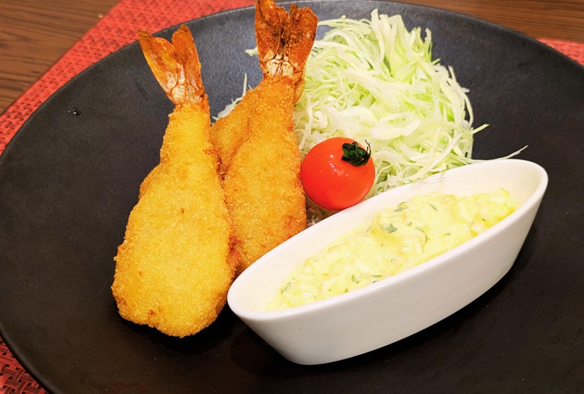 調理後の丸昇水産のエビフライ