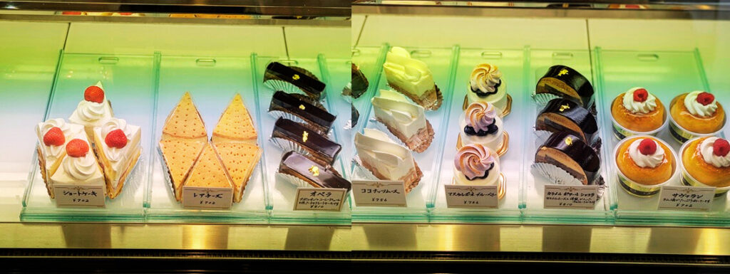 パティスリーモンテーニュの生菓子