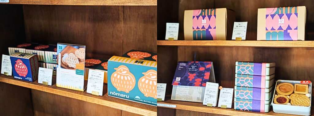 nomaru bakeの店内の焼菓子詰め合わせの画像