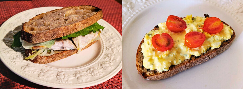 「ブーランジェリー ボネダンヌ」のカンパーニュを使ったサンドイッチの画像