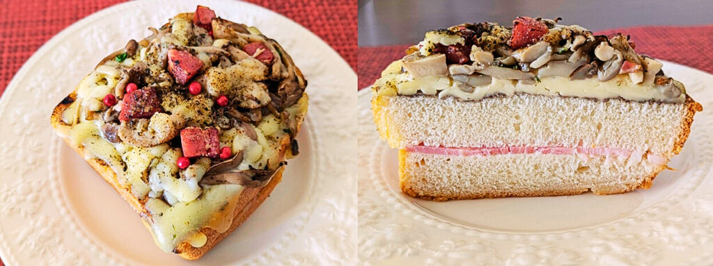 eteco breadのきのこのクロックムッシュ